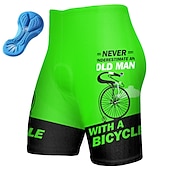 billiga Shorts, tights och byxor för män-Herr Cykelshorts Cykel Vadderade shorts Underdelar Bergscykling Vägcykling sporter Grafisk 3D Tablett Cykel Andningsfunktion Snabb tork Gul Rosa Polyester Elastan Kläder Cykelkläder