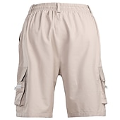 billige Klassisk-Herre Cargoshorts Shorts Bermudashorts Klapplomme عادي Komfort Pustende utendørs Daglig Ut på byen Mote Gatemote Svart Grønn