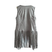 billige Topper-Retro / vintage 1970erne Semsket vest Ermeløs Hippie Dusk Ensfarget Dame Fest / aften Pride-parade Pride måned Voksne Topp