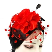 economico Fascinator-Fascinatori  Cappelli  Copricapi con floreale 1PC Occasione speciale  Ladies Day  Copricapo Melbourne Cup per un&#039;ottima impressione Fascinatori del Derby Giornata di corsa Vestito 2025