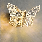 cheap Indoor Wall Lights-LED Wall Lights Unique Butterfly Design Modern Indoor Acrylic Wall Lamps Wall Sconces Warm White 3000K Bedroom Wall Sconces