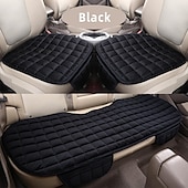 cheap Car Seat Covers-Plush Plaid Thicken Warm Car Seat Cushion Pad Car Seat Protector Car Front Rear Seat Covers For Car SUV Truck Car Accessories