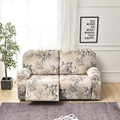 cheap Recliner Chair Cover-Stretch Reclining Couch Covers 2 Seater Loveseat Reclining Sofa Cover Couch Slipcover with Elastic Loop, Anti-cat Scratch Furniture Protector for Kids, Pets, Dogs, Cats