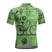 voordelige Heren shirts-Voor heren Wielrenshirt Grafisch Grappig Korte mouw Fietsen Shirt Kleding Bovenlichaam met 3 achterzakken Bergracen Wegwielrennen Sneldrogend Reflecterende strips Achterzak Vochtregelerend Sport Rood