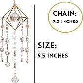 levne Lapače snů-suncatcher zlatý s krystaly, motiv s nebeským měsícem, krystaly odrážející světlo, design zlatého řetízku, měsíc a hvězdy (styl krystalové kapky)