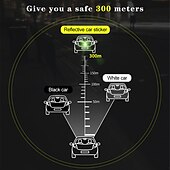 abordables Decoración y protección de la carrocería-10 unidades/juego de pegatinas autoadhesivas de colores surtidos para coche, cinta de señal de flecha reflectante autoadhesiva
