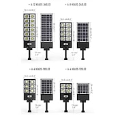cheap Street Lights-Solar Street Lights Outdoor Waterproof  High Brightness Dusk to Dawn LED Lamp with Motion Sensor Remote Control for Garden Patio Porch Garage