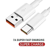 preiswerte Handy-Kabel-7a 100 W Typ C USB-Kabel Superschnelles Ladekabel für Huawei Mate 40 30 Xiaomi Samsung Schnelllade-USB-Ladekabel Datenkabel Gute Qualität und langlebiges Geschenk für Geburtstag/Ostern/Jungen/Freundinnen