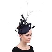 Χαμηλού Κόστους Fascinators-Fascinators Ψεύτικος Λινός Γάμος Kentucky Derby Κοκτέιλ Royal Astcot Μόδα Vintage Με Bowknot Επικεφαλίδα Κεφαλαιοφυλακή ντυθείτε για να εντυπωσιάσετε Ημέρα Αγώνων Φόρεμα 2025