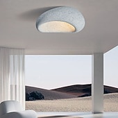 olcso Tompítható mennyezeti lámpák-ovális kreatív mennyezeti lámpabúra, modern wabi-sabi stílusú mennyezeti lámpa, elegáns északi nappali mennyezeti csillár, minimalista mennyezeti lámpa