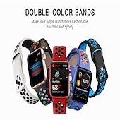 economico Cinturini per Apple Watch-4 pezzi Cinturino sportivo Compatibile con Cinturino dell'Apple Watch 38mm 40mm 41mm 42mm 44mm 45mm 49mm Impermeabile Regolabili Silicone morbido Cinturino di ricambio per iwatch Series Ultra 8 7 SE