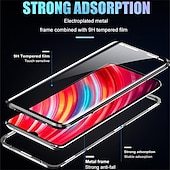 economico Cover Samsung-telefono Custodia Per Samsung Galaxy A34 A54 A73 A53 A33 A72 A52 A42 A71 A51 A31 A21s A12 A32 A13 Custodia ad adsorbimento magnetico con Proteggi Schermo Magnetico Protezione Completa Trasparente