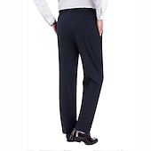  Voor heren Broek Vrijetijdsbroek Zak Elastische taille Effen Kleur Comfort Ademend Volledige lengte Dagelijks Stijlvol Klassieke Stijl Zwart Marineblauw Micro-elastisch