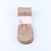 זול גרביים-יומי 10 זוגות גרבי קרסול נשים גרביים בגזרה נמוכה בית עבודה יומי צבע אחיד פוליאסטר ספנדקס פשוט מזדמן