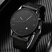 abordables Relojes de Cuarzo-Reloj de Cuarzo para Hombre Set de 4pcs Analogico Retro Estilo Cronógrafo Aleación Nylon Relojes de Estilo Deportivo