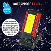 abordables Faros delanteros-Luz de trabajo cob, linterna led superbrillante recargable por usb, lámpara de camping portátil con imán trasero, linterna ajustable impermeable