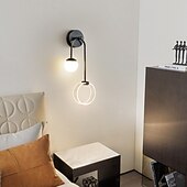 cheap Indoor Wall Lights-Indoor Wall Light LED Glass Acrylic Living Room Bedroom Metal Wall Lights 3000K E26 Wall Light Fixtures for Bedroom Bathroom Neutral White