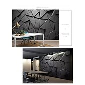 abordables Papiers peints-Papiers peints cool papier peint noir papier peint 3d bande géométrique couvrant autocollant peler et coller matériau pvc/vinyle amovible auto-adhésif/adhésif requis décoration murale pour salon
