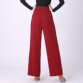 economico Pantaloni-Balli latino-americani Balli da sala Pantaloni Colore Puro A fantasia Per donna Prestazioni Addestramento Alto Elastene