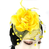 economico Fascinator-Fascinatori  Cappelli  Copricapi con floreale 1PC Occasione speciale  Ladies Day  Copricapo Melbourne Cup per un&#039;ottima impressione Fascinatori del Derby Giornata di corsa Vestito 2025