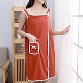 baratos Toalhas-plus size 80-180 catties pode usar toalha de banho sling roupão de banho feminino saia de banho espessa adulto do que algodão puro absorvente