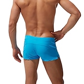 billiga boxersimbyxor för män-Herr Badkläder Badshorts Snörning Ficka med blixtlås Slät Andningsfunktion Mjuk Utomhus Ledigt Dagligen Hawaiisk Stylish Svart Vit Microelastisk