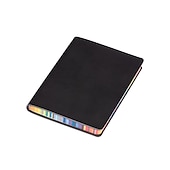 お買い得  ノートブックとプランナー-ソフトレザーカバーレインボーエッジノート1枚、100枚入り、新学期ギフト
