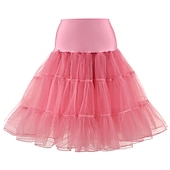 economico gonna sottoveste-Sottoveste da principessa anni &#039;50, gonna a cerchio, tutù sotto la gonna, crinolina, gonna in tulle, costume da donna, vintage, cosplay, festa/serata, ballo di fine anno, gonna corta/minigonna