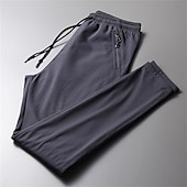 baratos Calças Cargo-Homens Calças de Trilha Ao ar livre Normal Respirável Esticar Resistência ao desgaste Resistente a riscos Calças Com Cordão Cintura elástica Preto Azul Marinho Escuro Caça Pesca Alpinismo M L XL XXL