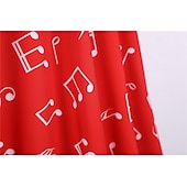 ieftine Rochii-Retro / vintage 1950 Rochie de epoca Rochie leagăn Rochie Flare Note muzicale Pentru femei Carnaval Mascaradă Casul / Zilnic Petrecerea Burlăcițelor Adulți Rochie Rochii de acasă