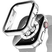 Χαμηλού Κόστους Smartwatch Θήκη-Θήκη ρολογιού με προστατευτικό οθόνης Συμβατό με Apple Watch Ultra 49mm / Series 8 7 41mm 45mm / Series 6 5 4 SE 40mm 44mm Ανθεκτική σε πτώσεις Σκληρός υπολογιστής Παρακολουθήστε Κάλυμμα
