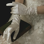 billige Tilbehør og mer-Elegant 1950-tallet 1920-tallet Hansker Brude Normal Den store Gatsby Dame Bryllup Fest / aften Skoleball Voksne Hansker