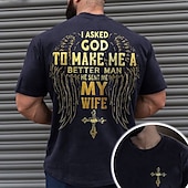 Men's Graphic Prints Cross Faith T Shirt Graphic Tee Cotton Short Sleeves Graphic Shirt Black Navy Blue Blue Comfortable Tee Vacation Street Fashion Designer Clothing 11