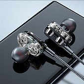 abordables Auriculares deportivos-Auriculares con cable de alta fidelidad 9d de 3,5 mm con bajos, auriculares estéreo, auriculares de música, auriculares deportivos, auriculares para juegos con micrófono