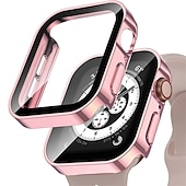 Χαμηλού Κόστους Smartwatch Θήκη-Θήκη ρολογιού με προστατευτικό οθόνης Συμβατό με Apple Watch Ultra 49mm / Series 8 7 41mm 45mm / Series 6 5 4 SE 40mm 44mm Ανθεκτική σε πτώσεις Σκληρός υπολογιστής Παρακολουθήστε Κάλυμμα
