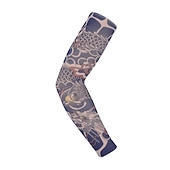 billiga Armvärmare, benvärmare och skoskydd-1 st. Cykelhylsor Armwarmers UV-skydd för kylarm med UV-skydd UV-resistent Snabb tork Cykel Mörkgrå Svart Brun Elastan för Unisex Vuxna Utomhusträning Cykling / Cykel
