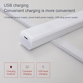 ieftine lumina dulapului-lumină de noapte led pir senzor de mișcare usb reîncărcabil 10/20/30/50cm dulap dulap bucătărie coridor lumini scară lampă de noapte fără fir