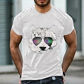 ieftine tricouri pentru bărbați mărimi plus-Bărbați Mărime Plus Mare înalt Tricou Tricouri Crewneck Negru Alb Bleumarin Mânecă scurtă În aer liber Ieșire Imprimeu Imprimeu Grafic Îmbrăcăminte Amestec Bumbac Șic Stradă Stilat Casual