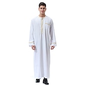 رخيصةأون عربي مسلم-رجالي رداء - روب ثوب / جبة ديني سعودي عربي العربية مسلم رمضان بالغين / قمصان الرضعثوب الراقص