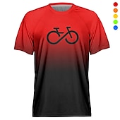 voordelige Heren shirts-Voor heren Downhill Jersey Korte mouw Geel Rood Blauw Grafisch Fietsen Shirt Ademend Sneldrogend Polyester Sport Grafisch Grappig Kleding