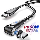 お買い得  スマホケーブル-マルチ充電ケーブル 60W 3.3フィート 6.6フィート USBCからLightning/マイクロ/USBC 3 A 急速充電 ナイロン編組 耐久 磁石バックル 用途 サムスン Xiaomi Huawei 携帯電話アクセサリー