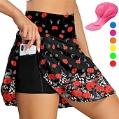 abordables Pantalones, shorts y faldas de mujer-Mujer Graphic Flores Botánica Falda-short Ciclismo Bicicleta Vestidos Prendas de abajo Ajuste de carrera MTB Bicicleta Montaña Ciclismo Carretera Deportes Almohadilla 3D Ciclismo Secado rápido