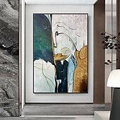 abordables Peintures Abstraites-Mintura main guitare peintures à l&#039;huile sur toile mur art décoration moderne abstrait image pour la décoration intérieure roulé sans cadre non étiré peinture