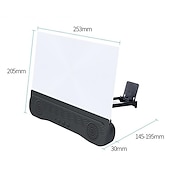 abordables Supports de téléphone-4 in1 bluetooth 5.0 loupe d&#039;écran de téléphone portable agrandisseur 3d 12 pouces support de loupe support de bureau support pour téléphone
