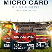 cheap Computer Peripherals-Memory Card Class 10 High Speed 128GB 64GB 32GB 16GB SD U3 TF Memory Card Flash Micro Tf SD Card Storage Expansion SD Adapter for Smart Phone DVR