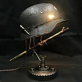 ieftine Accesorii-lampă de masă lampă de birou cască militară decor acasă decor stil mansardă stil steampunk vintage