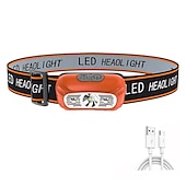 お買い得  ヘッドライト-ledヘッドランプ 充電式 インダクションセンサー 防水 ヘッドライト 懐中電灯 超軽量 ランプ本体 サイクリング キャンプなどに使用 shustar