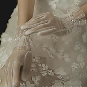 billige Tilbehør og mer-Elegant 1950-tallet 1920-tallet Hansker Brude Normal Den store Gatsby Dame Bryllup Fest / aften Skoleball Voksne Hansker