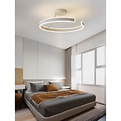 economico Modello a cerchio-lampada a sospensione a led 50cm design a cerchio ad anello a 1 luce dimmerabile finiture verniciate in alluminio lussuose lampade a sospensione per camera da letto in stile moderno 110-240v