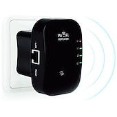 economico Router wireless-1pc wifi extender wifi range extender, ripetitore internet wireless, ripetitore di segnale fino a 2640sq. ft e 25 dispositivi, amplificatore a lungo raggio con porta Ethernet, configurazione a 1 tocco, punto di accesso